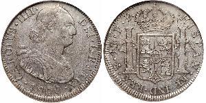 4 Real Spanish Colonies Argent Charles IV d