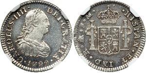 4 Real Spanish Colonies Argent Charles IV d