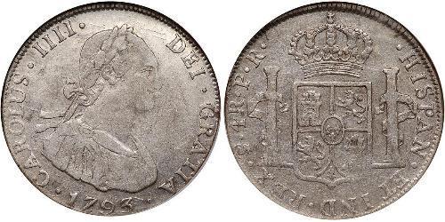 4 Real Spanish Colonies Argent Charles IV d