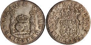 4 Real Vicereame della Nuova Spagna (1519 - 1821) Argento Filippo V di Spagna (1683-1746)