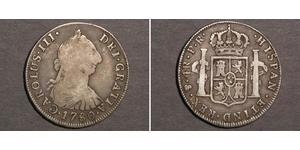 4 Real Bolivia / Virreinato del Río de la Plata (1776 - 1814) Plata Carlos III de España (1716 -1788)