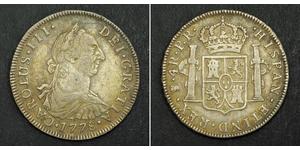 4 Real Bolivia / Virreinato del Río de la Plata (1776 - 1814) Plata Carlos III de España (1716 -1788)