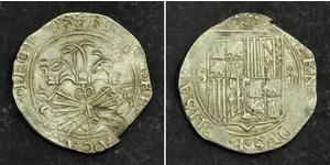 4 Real España Plata Isabella I of Castile (1451-1504)