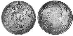 4 Real Virreinato de Nueva España (1519 - 1821) Plata Carlos IV de España (1748-1819)