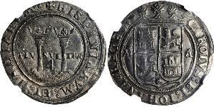 4 Real Virreinato de Nueva España (1519 - 1821) Plata Carlos V, Emperador del Sacro Imperio Romano (1500-1558)