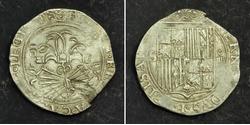 4 Real Spanien Silber Isabella I of Castile (1451-1504)