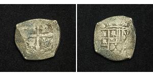 4 Real Vizekönigreich Neuspanien (1519 - 1821) Silber 