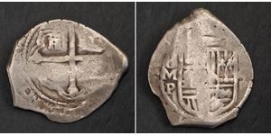 4 Real Vizekönigreich Neuspanien (1519 - 1821) Silber 