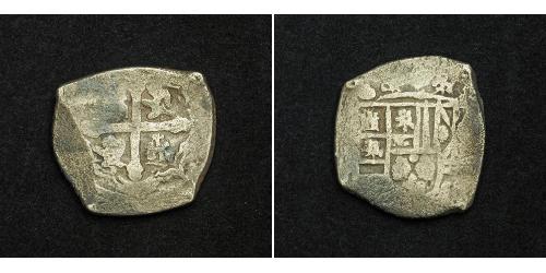 4 Real Vizekönigreich Neuspanien (1519 - 1821) Silber 