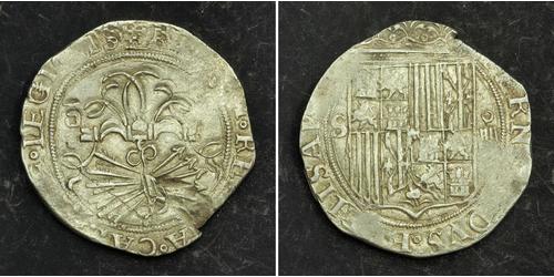 4 Real Spain Silver Isabella I of Castile (1451-1504)