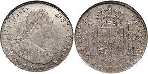 4 Real Spanish Colonies Silver Charles IV of Spain (1748-1819)