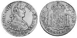 4 Real Spanish Mexico  / Kingdom of New Spain (1519 - 1821) Silver Ferdinand VII of Spain (1784-1833)