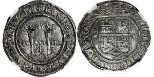 4 Real Spanish Mexico  / Kingdom of New Spain (1519 - 1821) Silver Charles V, Holy Roman Emperor (1500-1558)