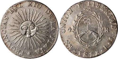 4 Real United Provinces of the Río de la Plata (1810 -1831) Silver 