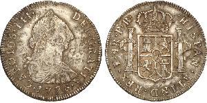 4 Real Viceroyalty of the Río de la Plata (1776 - 1814) / Bolivia Silver Charles III of Spain (1716 -1788)