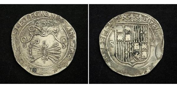 4 Real 西班牙 銀 Isabella I of Castile (1451-1504)