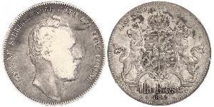 4 Riksdaler United Kingdoms of Sweden and Norway (1814-1905) Argent Charles XV de Suède (1826 - 1872)