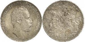 4 Riksdaler United Kingdoms of Sweden and Norway (1814-1905) Argent Charles XV de Suède (1826 - 1872)