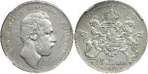 4 Riksdaler United Kingdoms of Sweden and Norway (1814-1905) Argent Charles XV de Suède (1826 - 1872)