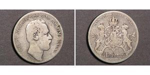 4 Riksdaler United Kingdoms of Sweden and Norway (1814-1905) Argento Carlo XV di Svezia (1826 - 1872)