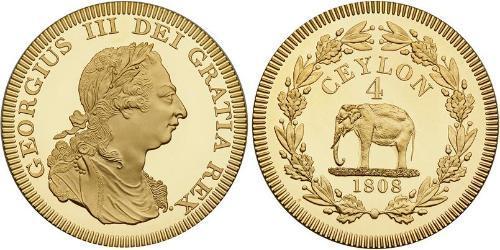 4 Rixdollar Sri Lanka/Ceylon / United Kingdom of Great Britain and Ireland (1801-1922) Gold George III (1738-1820)