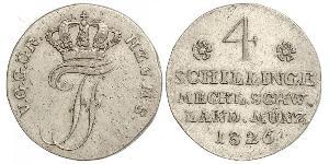 4 Shilling Meclemburgo-Schwerin (1352-1918) Argento Federico Francesco I di Meclemburgo-Schwerin