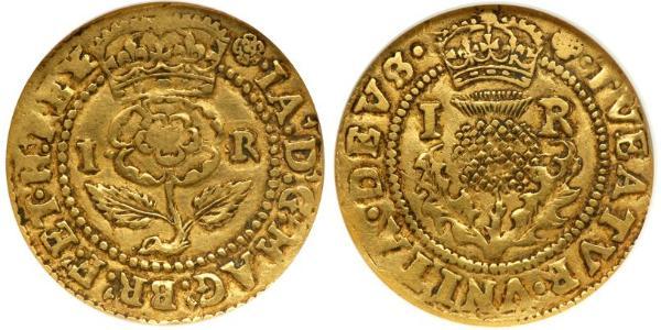 4 Shilling Kingdom of England (927-1649,1660-1707) Gold James I (1566-1625)