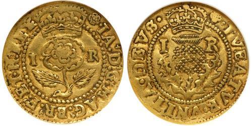 4 Shilling Königreich England (927-1649,1660-1707) Gold Jakob I (1566-1625)