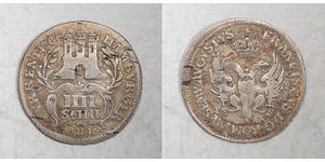 4 Shilling 汉堡 銀 弗朗茨一世 (神圣罗马帝国) (1708 - 1765)
