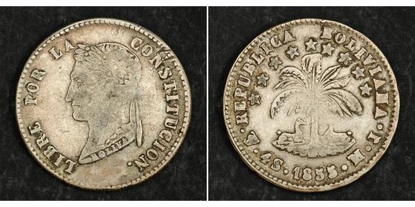 4 Sol Bolivia (1825 - ) Argento 