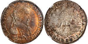 4 Sol Bolivia (1825 - ) Plata 