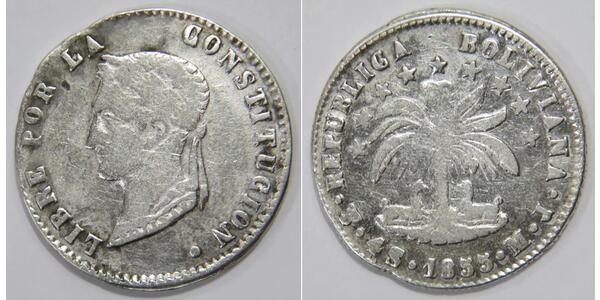 4 Sol Bolivia (1825 - ) Plata 