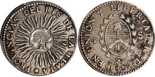 4 Sol Provincias Unidas del Río de la Plata (1810 -1831) Plata 