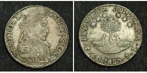 4 Sol Bolivien (1825 - ) Silber 