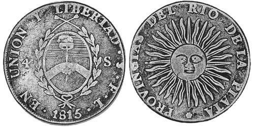 4 Sol United Provinces of the Río de la Plata (1810 -1831) Silver 