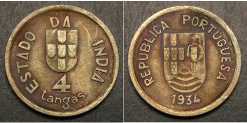 4 Tanga Португальская Индия (1510-1961)  