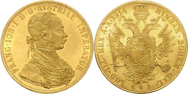 4 Дукат Австро-Венгрия (1867-1918) Золото Франц Иосиф I (1830 - 1916)