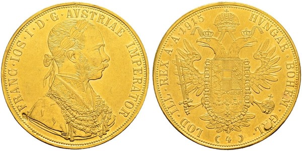 4 Дукат Австро-Угорщина (1867-1918) Золото Франц Иосиф I (1830 - 1916)