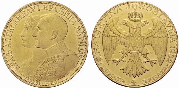 4 Дукат Социалистическая Федеративная Республика Югославия (1943 -1992) Золото 