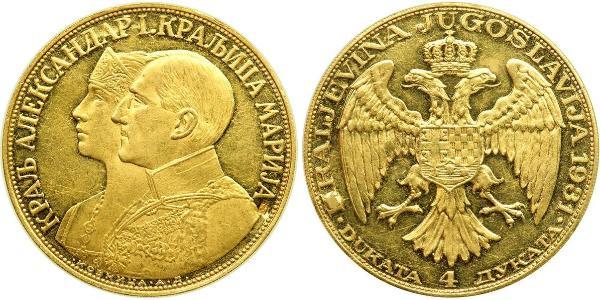 4 Дукат Социалистическая Федеративная Республика Югославия (1943 -1992) Золото 
