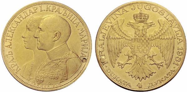 4 Дукат Соціалістична Федеративна Республіка Югославія (1943 -1992) Золото 