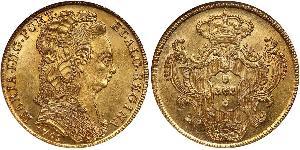 4 Ескудо Королівство Португалія (1139-1910) Золото Мария I королева Португалії (1734-1816)