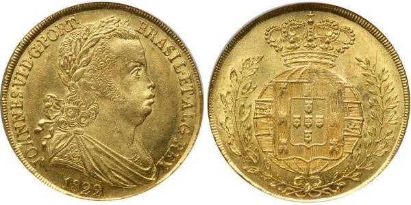 4 Ескудо Королівство Португалія (1139-1910) Золото Жуан VI король Португалії (1767-1826)