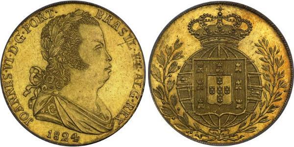 4 Ескудо Королівство Португалія (1139-1910) Золото Жуан VI король Португалії (1767-1826)