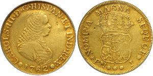 4 Ескудо Нова Ґранада (1717 - 1819) Золото Карл III король Іспанії (1716 -1788)