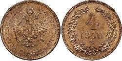 4 Крейцер Австрийская империя (1804-1867) Медь 