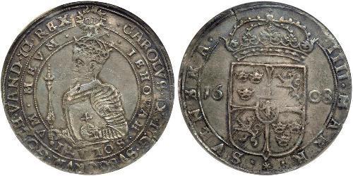 4 Марка Швеція Срібло Карл IX король Швеції  (1550-1611)
