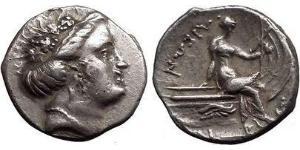 4 Обол / 1 Tetrobol Древняя Греция (1100BC-330) Серебро 