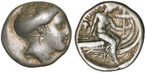4 Обол / 1 Tetrobol Древняя Греция (1100BC-330) Серебро 