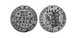 4 Пфеніг Principality of Anhalt-Zerbst (1544 - 1796) Срібло Frederick Augustus, Prince of Anhalt-Zerbst (1734 – 1793)